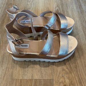 Steve Madden Metallic Platform Sandals